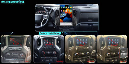 17" Vertical Screen Android 14 Fast boot Navigation Radio for GMC sierra 2019-2021 Chevrolet Silverado 2019-2021